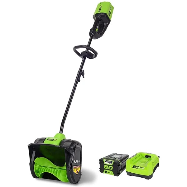 Greenworks Pro Cordless Pusher Snow Shovel with Battery - 12-in - 80 volts 1 Greenworks Pro Cordless Pusher Snow Shovel with Battery - 12-in - 80 volts