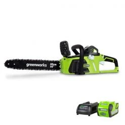 Greenworks Pro Cordless Chainsaw - 40-Volt - 16-in Bar Length - 1-Battery/Charger