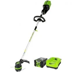 Greenworks Pro 80-Volt 16-in Straight Cordless String Trimmer with Battery Included