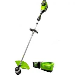 Greenworks 80-Volt Max 16-in Straight Cordless String Trimmer (Battery and Charger Included)