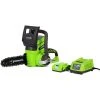 Greenworks 24-Volt Lithium-Ion 10-in Cordless Electric Chainsaw (Battery Included)