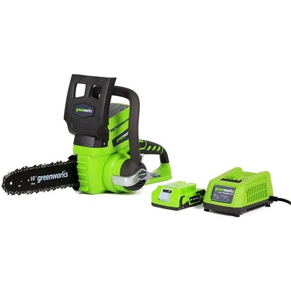 Greenworks 24-Volt Lithium-Ion 10-in Cordless Electric Chainsaw (Battery Included) 1 Greenworks 24-Volt Lithium-Ion 10-in Cordless Electric Chainsaw (Battery Included)