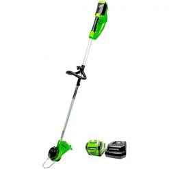 Greenworks 40-Volt 12-in Straight Cordless String Trimmer with Attachment Capable (Battery and Charger Included)