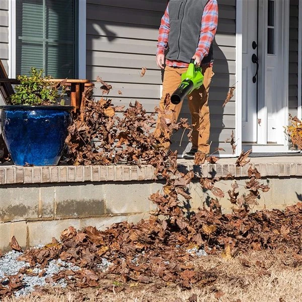 Greenworks 110-mph 40-Volt Lithium-Ion 390 CFM Handheld Cordless Electric Leaf Blower (Battery and Charger Included) 2 Greenworks 110-mph 40-Volt Lithium-Ion 390 CFM Handheld Cordless Electric Leaf Blower (Battery and Charger Included) - Image 2