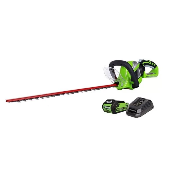 Greenworks 40-Volt 24-in Dual Cordless Electric Hedge Trimmer (Battery Included) 1 Greenworks 40-Volt 24-in Dual Cordless Electric Hedge Trimmer (Battery Included)