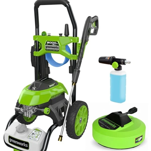 Greenworks 2000-psi 1.2-gal./min Cold Water Electric Pressure Washer 1 Greenworks 2000-psi 1.2-gal./min Cold Water Electric Pressure Washer