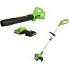 Greenworks 24-Volt Max String Trimmer and Leaf Blower Combo Kit (Battery and Charger Included) - 4-Piece