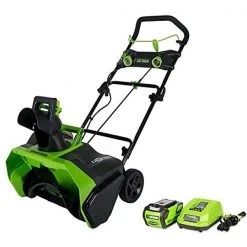 Greenworks 40-Volt 20-in Single-Stage Cordless Electric Snow Blower ( Battery Included )