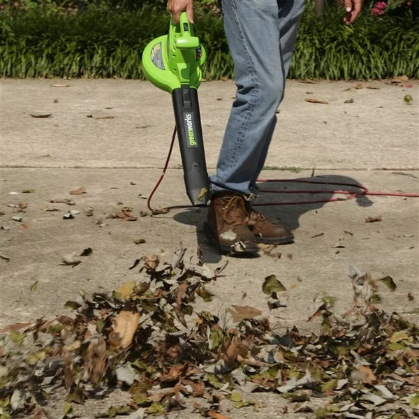 Greenworks 12 A 2-Speed 230-mph, 375 CFM Corded Electric Leaf Blower (Vacuum Kit Included) 3 Greenworks 12 A 2-Speed 230-mph, 375 CFM Corded Electric Leaf Blower (Vacuum Kit Included) - Image 3