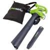 Greenworks 12 A 2-Speed 230-mph, 375 CFM Corded Electric Leaf Blower (Vacuum Kit Included)