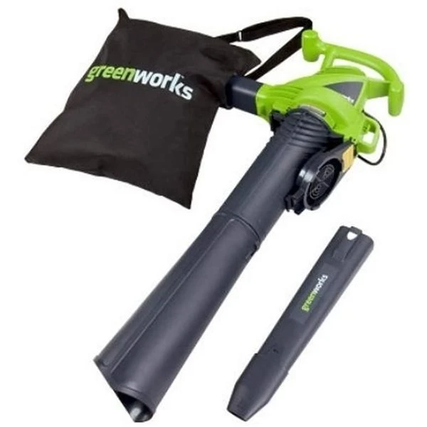 Greenworks 12 A 2-Speed 230-mph, 375 CFM Corded Electric Leaf Blower (Vacuum Kit Included) 1 Greenworks 12 A 2-Speed 230-mph, 375 CFM Corded Electric Leaf Blower (Vacuum Kit Included)