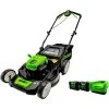 Greenworks 80-Volt Max Brushless Lithium-Ion Push 21-in Cordless Electric Lawn Mower (Batteries and Charger Included)