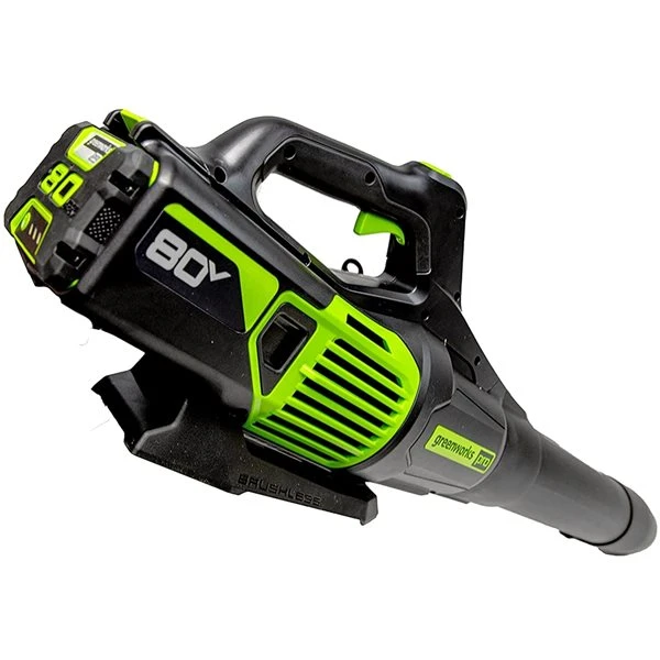Greenworks 170-mph 80 V Max Lithium-Ion 730 CFM Brushless Handheld Cordless Electric Leaf Blower (Battery and Charger Included) 2 Greenworks 170-mph 80 V Max Lithium-Ion 730 CFM Brushless Handheld Cordless Electric Leaf Blower (Battery and Charger Included) - Image 2