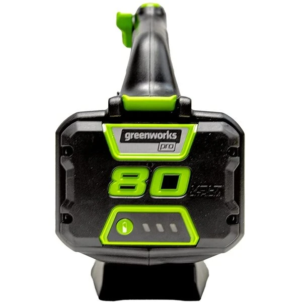 Greenworks 170-mph 80 V Max Lithium-Ion 730 CFM Brushless Handheld Cordless Electric Leaf Blower (Battery and Charger Included) 4 Greenworks 170-mph 80 V Max Lithium-Ion 730 CFM Brushless Handheld Cordless Electric Leaf Blower (Battery and Charger Included) - Image 4