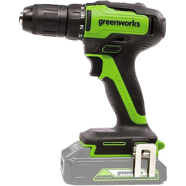 Greenworks 24 V 1/2-in Variable Speed Brushless Cordless Drill/Driver 1 Greenworks 24 V 1/2-in Variable Speed Brushless Cordless Drill/Driver