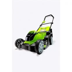 Greenworks 40-Volt Lithium-Ion Push 17-in Cordless Electric Lawn Mower (Battery and Charger Included) -Family House Tools Store 330968698 AlternateImage2 l