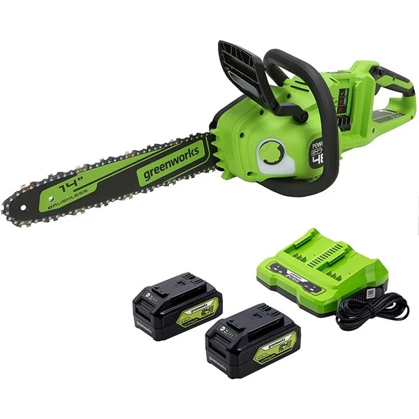 Greenworks 24-Volt Lithium-Ion 14-in Cordless Electric Chainsaw (Batteries and Charger Included) 1 Greenworks 24-Volt Lithium-Ion 14-in Cordless Electric Chainsaw (Batteries and Charger Included)