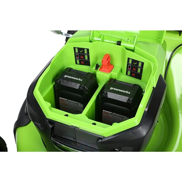 Greenworks 24-Volt Brushless Lithium-Ion Push 20-in Cordless Electric Lawn Mower (Batteries and Dual Charger Included) 3 Greenworks 24-Volt Brushless Lithium-Ion Push 20-in Cordless Electric Lawn Mower (Batteries and Dual Charger Included) - Image 3