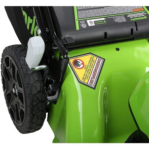 Greenworks 24-Volt Brushless Lithium-Ion Push 20-in Cordless Electric Lawn Mower (Batteries and Dual Charger Included) 4 Greenworks 24-Volt Brushless Lithium-Ion Push 20-in Cordless Electric Lawn Mower (Batteries and Dual Charger Included) - Image 4