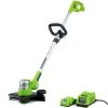Cordless String Trimmer - Plastic - 12'' - 24 V - Green/Black