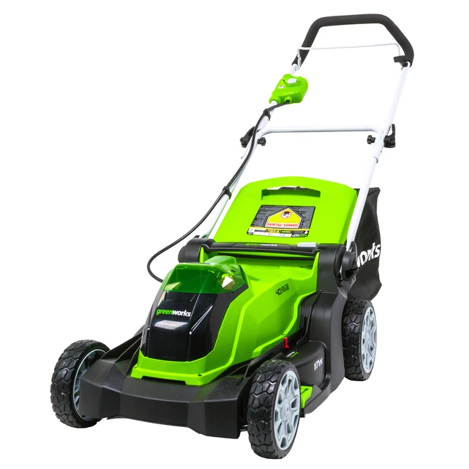 Greenworks Cordless Lawn Mower - Lithium-Ion - 17-in - 40 V 1 Greenworks Cordless Lawn Mower - Lithium-Ion - 17-in - 40 V