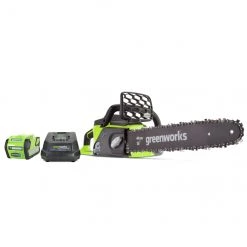 Greenworks Cordless Chainsaw - 40 V - 16-in - Green and Black