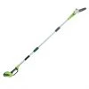 Greenworks Cordless Electric Pole Saw - 40 V - 8-in - Green and Black